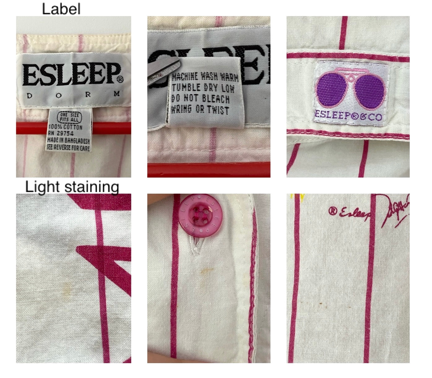 90s vintage white purple striped sorority jersey button up dress – one size | esleep baseball varsity pajama tunic