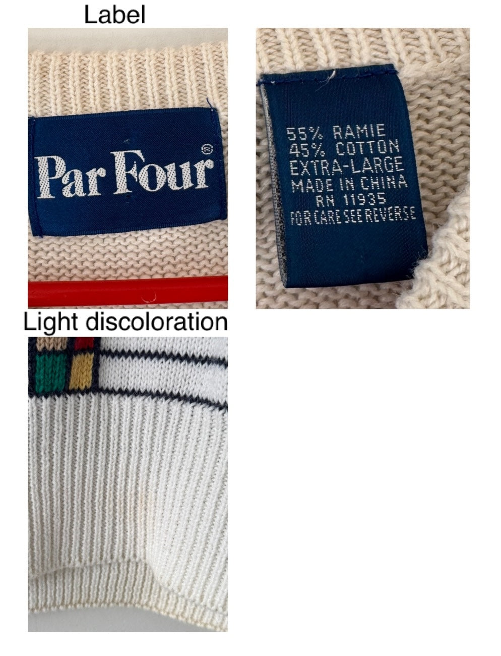 90s vintage multicolor retro golf geometric long sleeved knit sweater – mens medium | unisex artsy casual cotton grandpa jumper