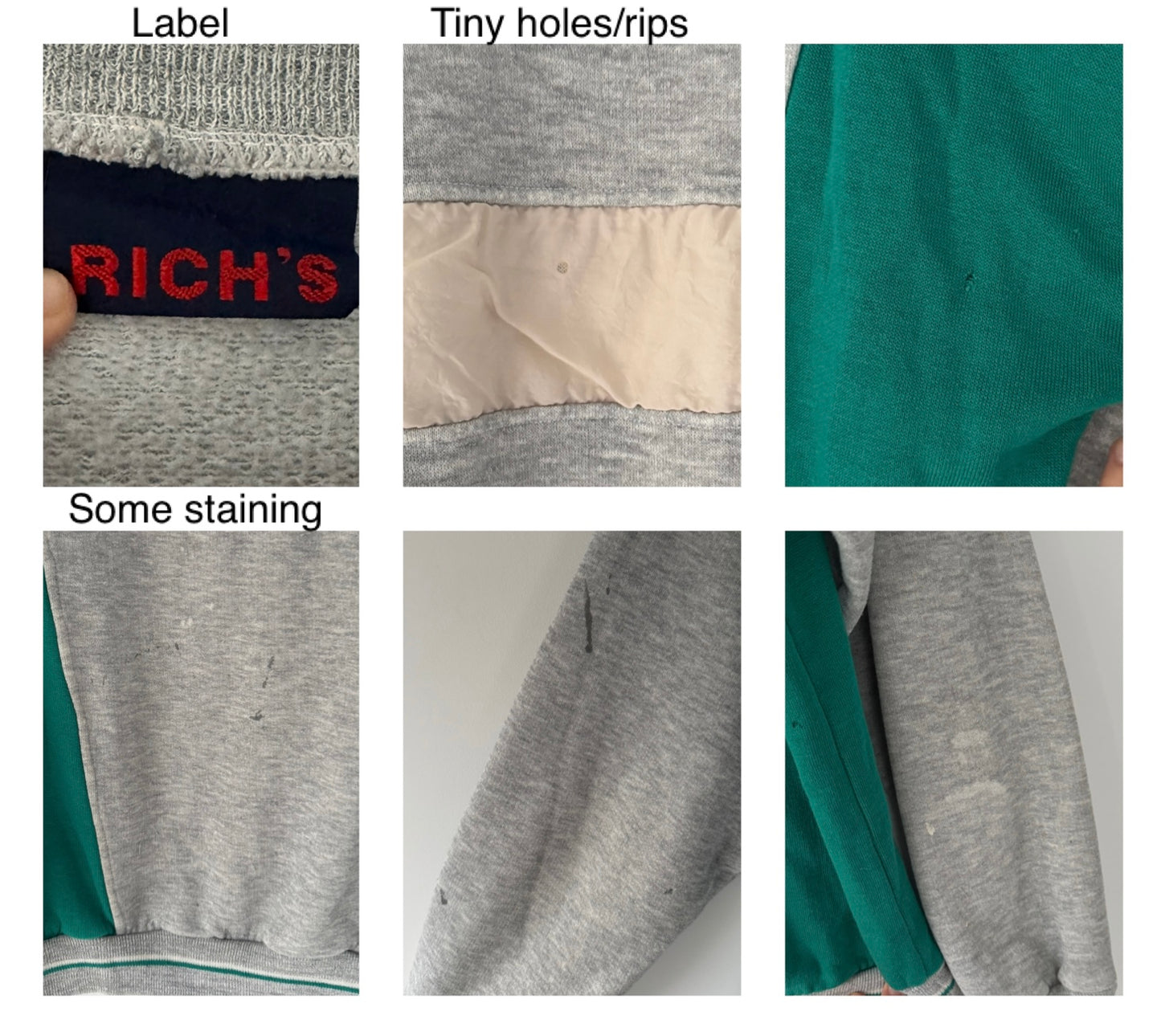 80s vintage multicolor colorblock retro graphic crewneck pullover sweatshirt