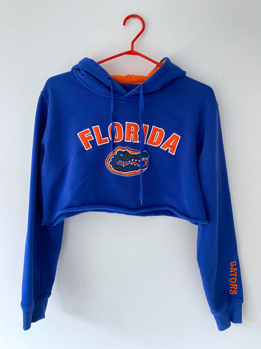 90s vintage florida gators blue orange cropped sweatshirt