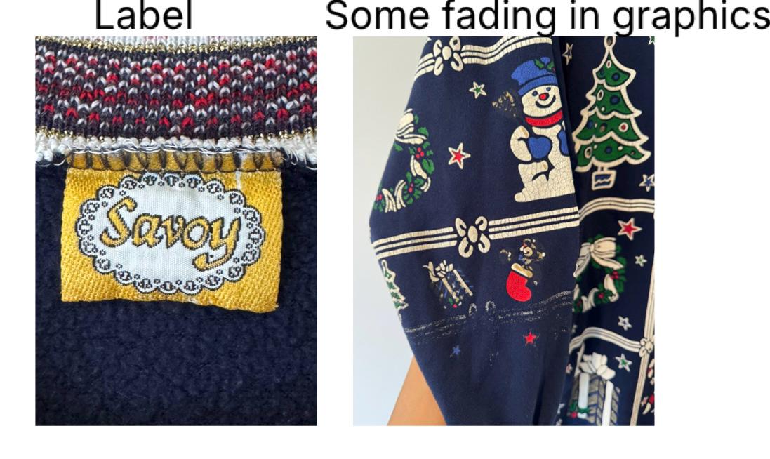 90s vintage navy blue holiday christmas graphic long sleeved pajama dress – large