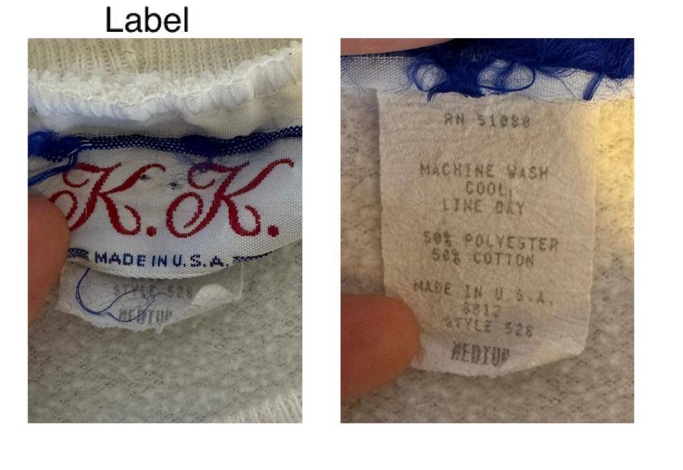 80s vintage white panda christmas tree graphic pullover sweater – medium