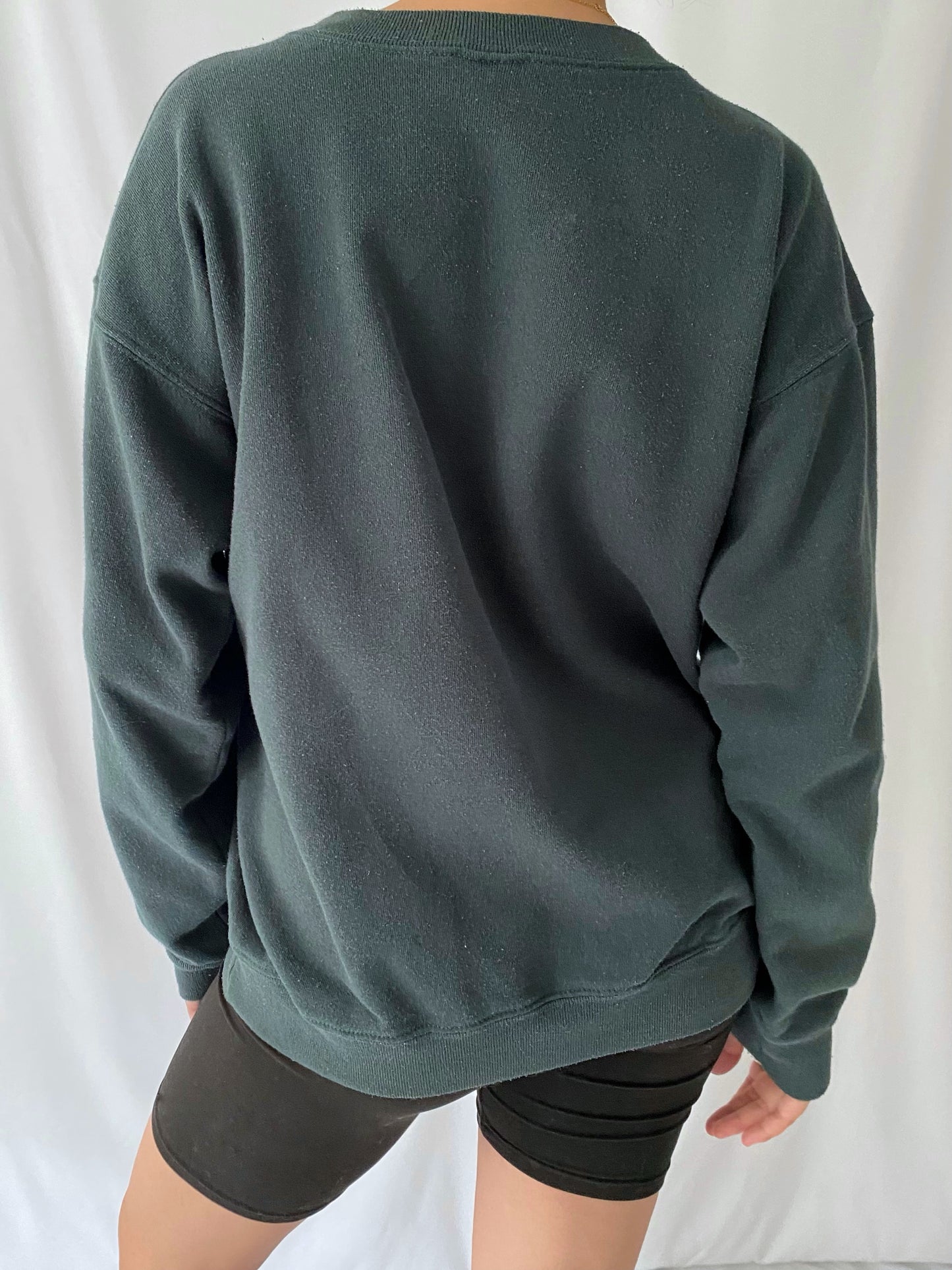 90s vintage dark green hawaii pullover sweatshirt - medium, large | vacation souvenir aloha sailing crewneck sweater