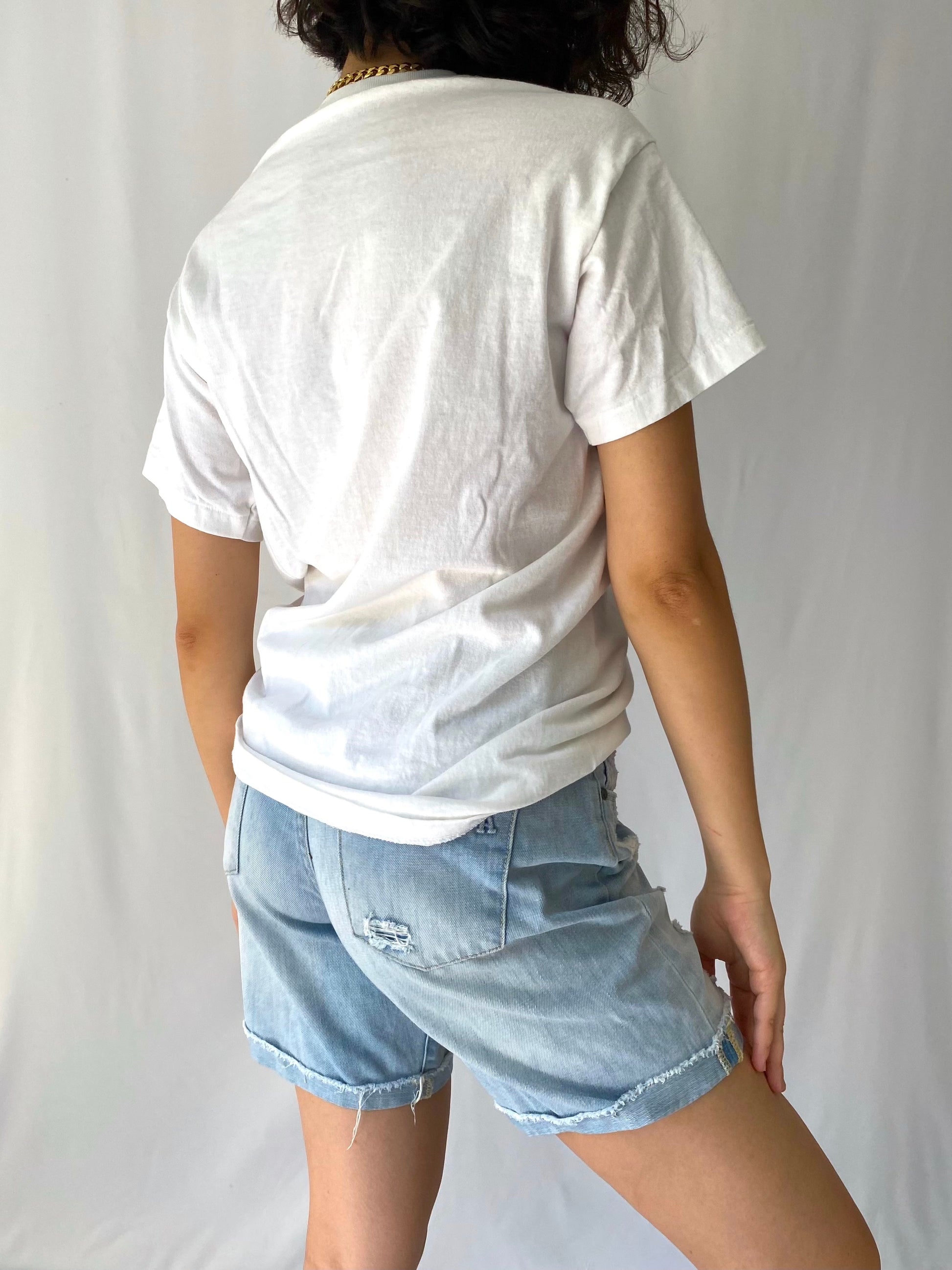 90s vintage novelty funny pigs beach short sleeved tee shirt