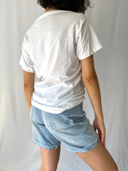 90s vintage novelty funny pigs beach short sleeved tee shirt