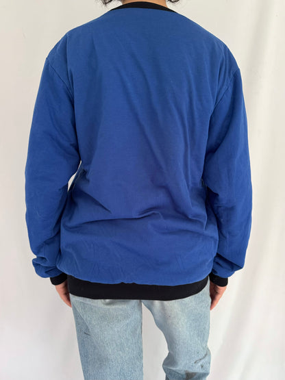 90s vintage blue reversible Restricted Area pullover sweatshirt