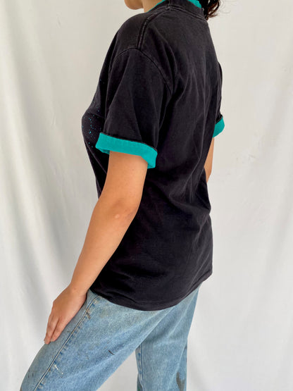 90s vintage black Colorado short sleeved graphic tee shirt