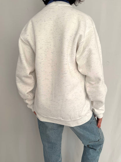90s vintage birds flowers nature print graphic pullover sweatshirt