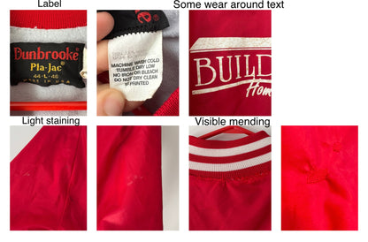 90s vintage red Builders Best bomber jacket 