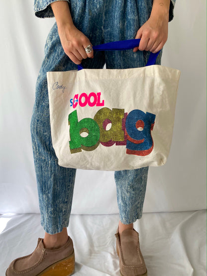 80s vintage rainbow retro COOL BAG kids school bag
