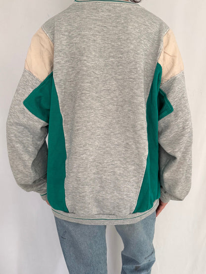 80s vintage multicolor colorblock retro graphic crewneck pullover sweatshirt