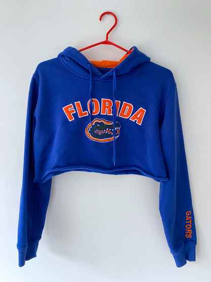 90s vintage florida gators blue orange cropped sweatshirt
