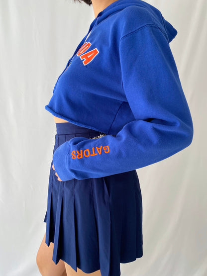 90s vintage florida gators blue orange cropped sweatshirt