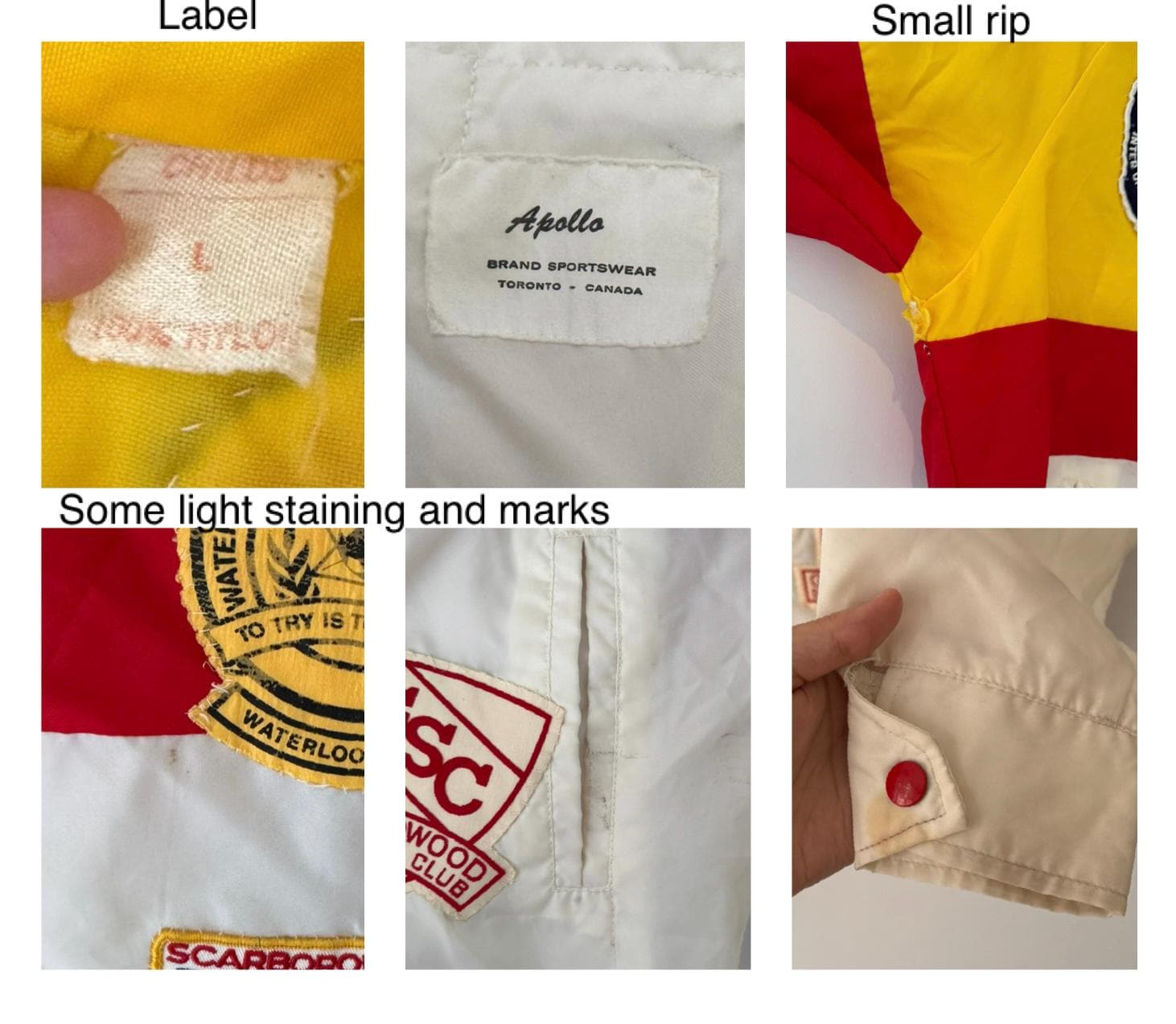 70s vintage striped boy scout patches windbreaker jacket