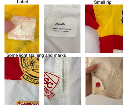 70s vintage striped boy scout patches windbreaker jacket