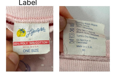 80s vintage pink winter snow holiday graphic pullover sweatshirt – medium, large