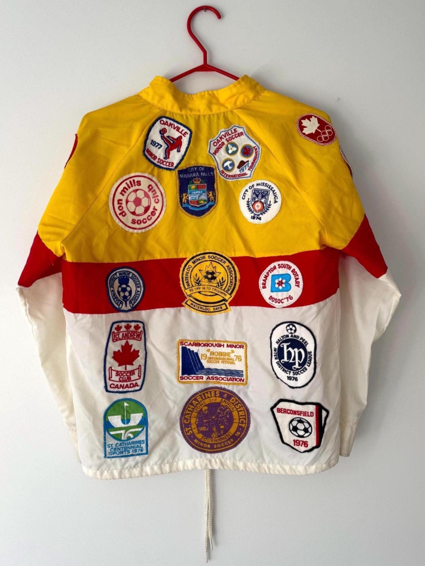 70s vintage striped boy scout patches windbreaker jacket