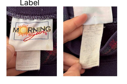 90s vintage navy blue christmas dog puppy graphic pullover sweatshirt – large