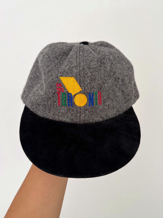 90s vintage Oh Yes Toronto unisex snapback hat | retro canada travel souvenir adjustable wool suede cap